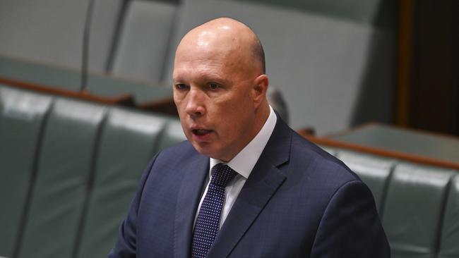 Minister for Defence Peter Dutton remains trapped across the border. Picture: NCA NewsWire / Martin Ollman