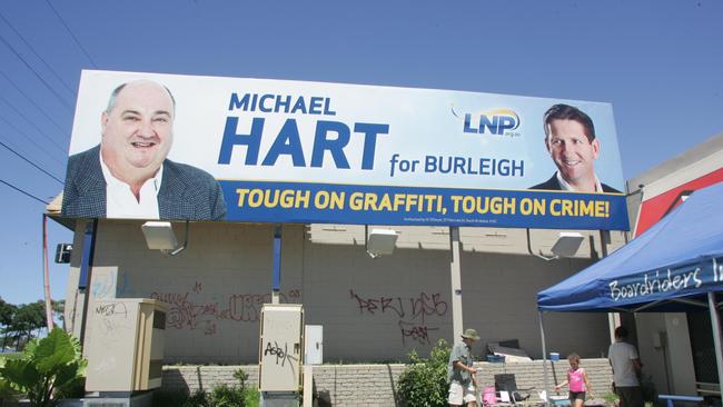 Michael Hart campaigned against graffiti.