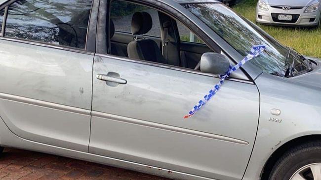 A car belonging to the man who was involved in the alleged Berwick attack. Picture: Supplied