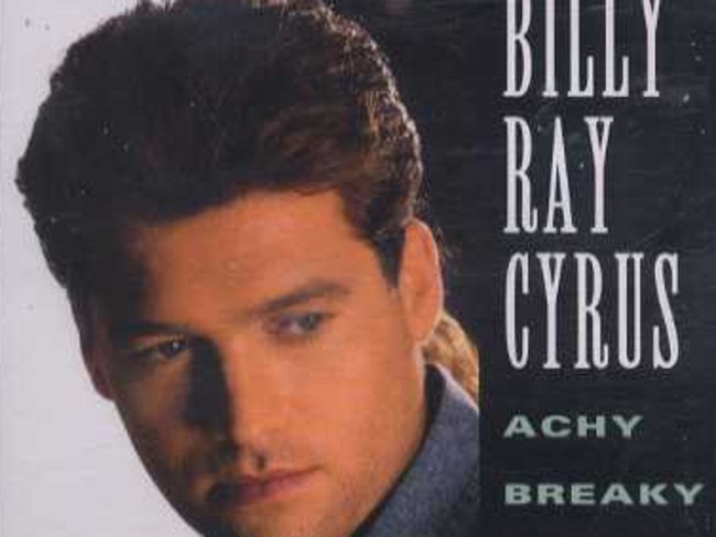 Vintage Billy Ray, with the discreet hint of mullet poking out the back.