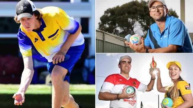 Adelaide's top lawn bowlers artwork. Artwork; Steve Grice/The Advertiser