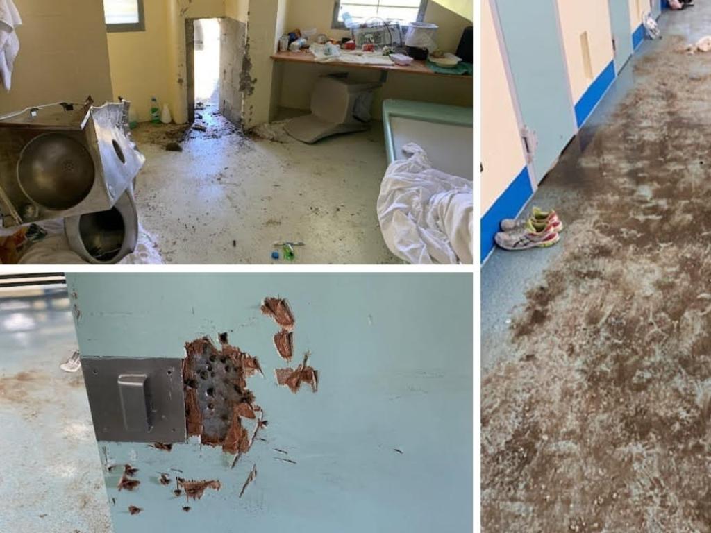 Extensive damage as a result of the 16-hour riots at Capricornia Correctional Centre.