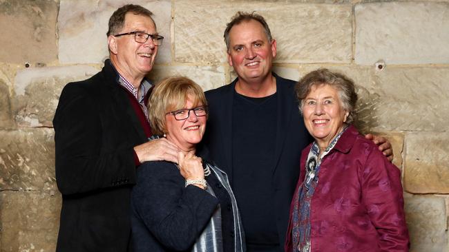 Lynette Dawson’s brother Greg Simms, his wife Merilyn Simms, Hedley Thomas and Lynette's sister Pat Jenkis. Picture: Hollie Adams