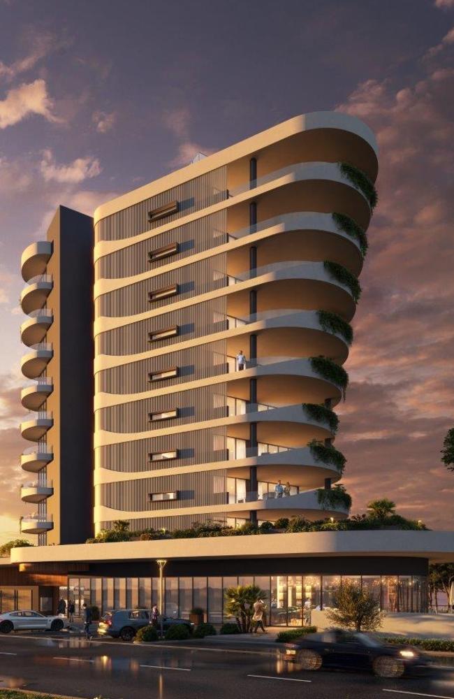 Sirius, a 10-storey development which has been given the green light to be built at the Esplanade in Pialba by the Fraser Coast Regional Council, a project by Glen Winney and Win Constructions.