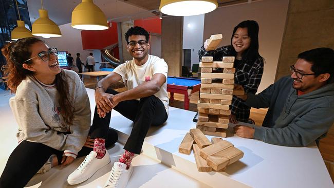 Students at Scape accommodation in Brisbane. Picture: Lyndon Mechielsen/The Australian