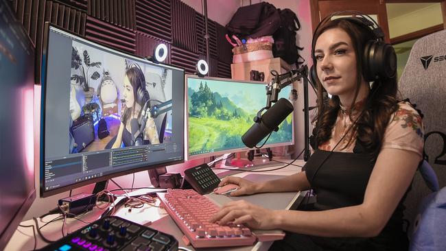 Amber Wadham has seen more viewers to her streams. Picture: Roy Van Der Vegt