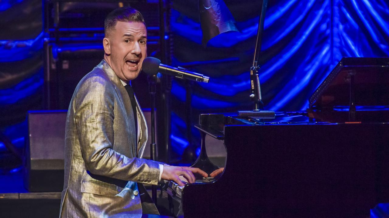 Michael Griffiths on stage at the Adelaide Festival Theatre. Picture: Roy VanDerVegt.