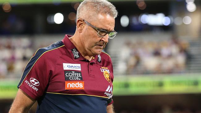 Chris Fagan says he’s thankful for the support Danny Frawley provided him. Picture: Jono Searle/AFL Photos/via Getty Images.