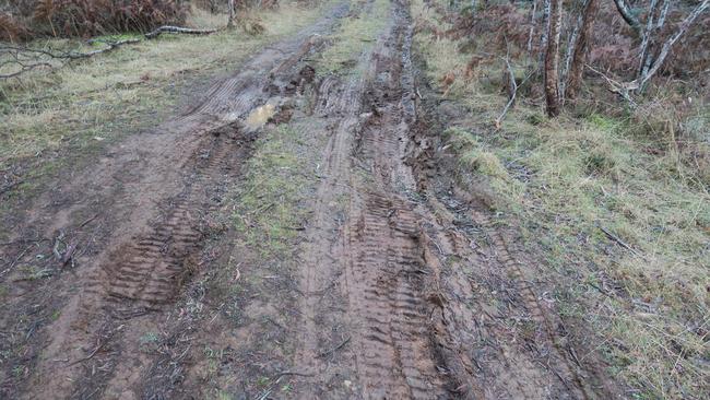 Westbury prison proposed site where geotechnical drilling has began. Picture: Westbury Region Against the Prison.