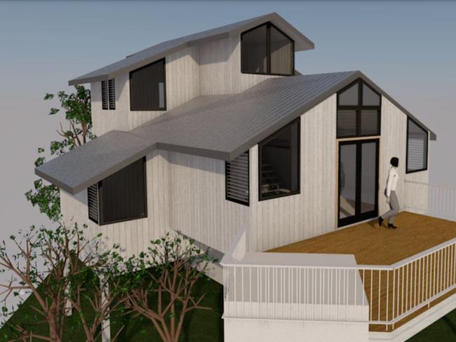 An artist's impression of the approved treetop home.