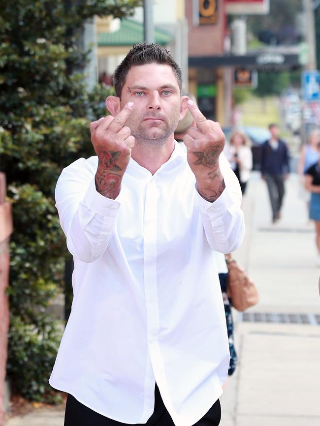 An angry Ashley Sorenson leaves Bega Local Court last year court. Picture Gary Ramage