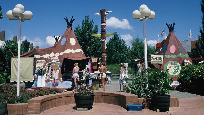 The Indian Teepee village.