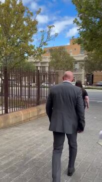 Surgeon leaves court after being sentenced for defrauding SA Health