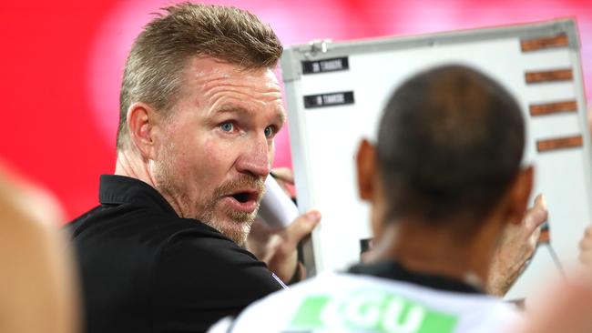 Collingwood coach Nathan Buckley needs a flag and the sands in the hourglass are beginning to disappear.