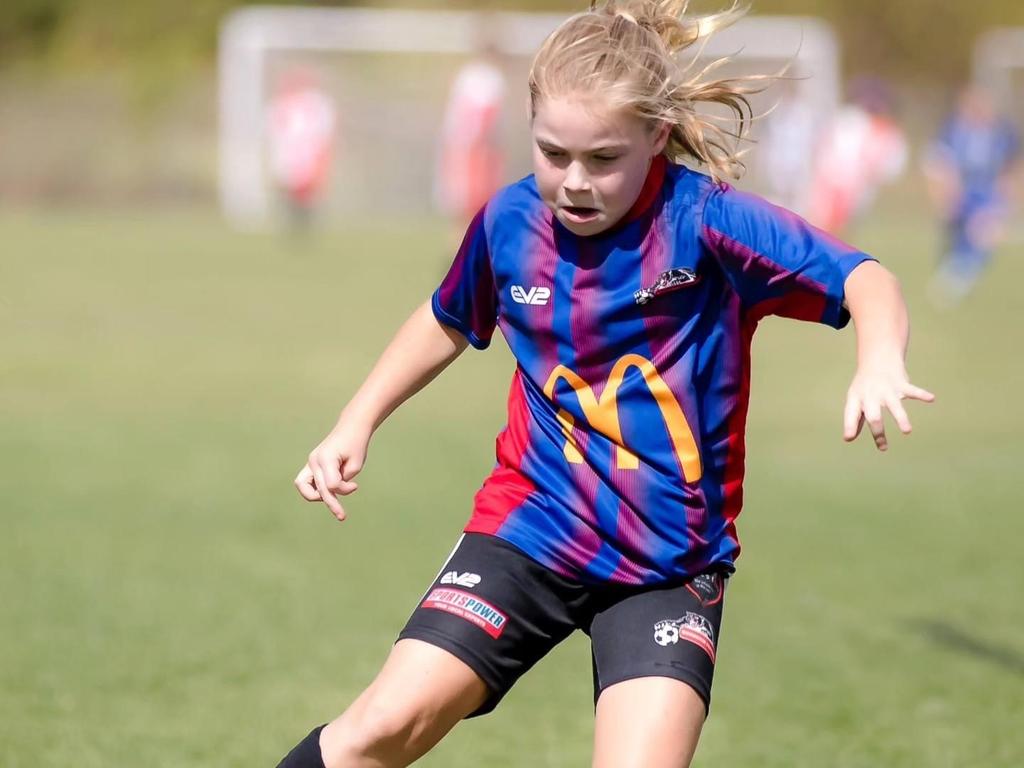 Burdekin FC footballer Mia Wicks, 10. Picture: Supplied.