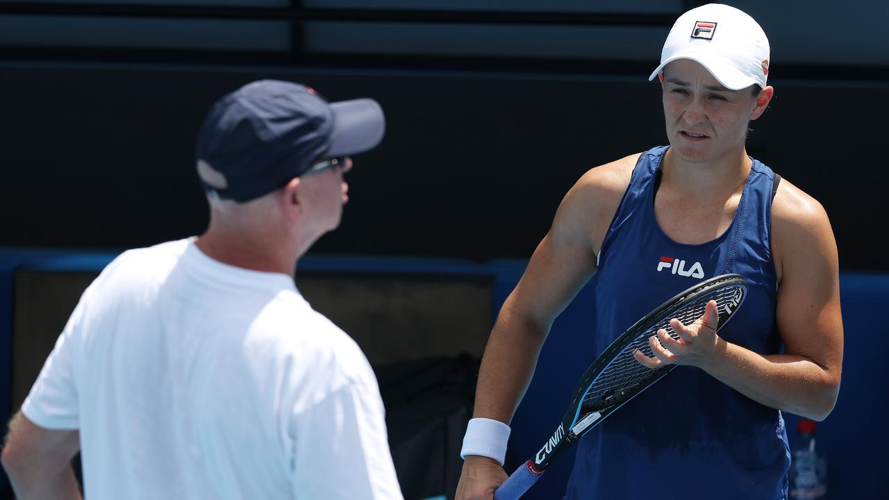 Ash can get better: Craig Tyzzer is talking tough as Barty closes in on the Aus Open title. Picture: Michael Klein