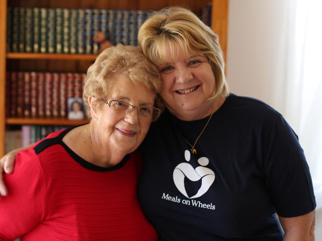 DoSomething Day: Meals on Wheels volunteers provide important social contact for clients. Client Enid and volunteer Robyn have formed a strong bond.