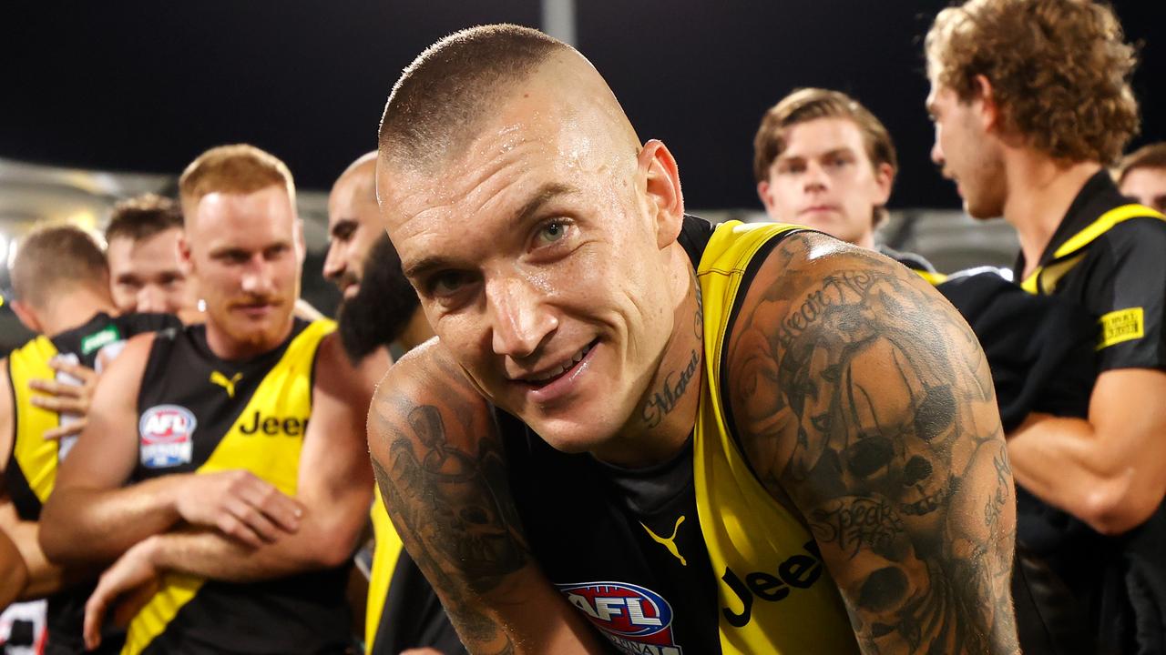 Dustin Martin has taken out his third Gary Ayres Award medal, adding to his three premiership and Norm Smith medals. Picture: Michael Willson