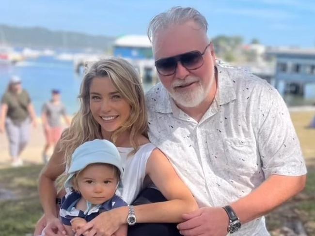 Kyle Sandilands , wife Tegan and son Otto. Picture: Instagram  https://www.instagram.com/p/C8-UjW7SQX3/?hl=en&img_index=1