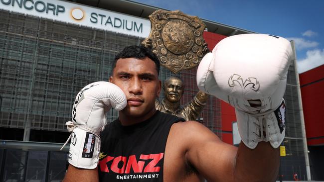 Tevita Pangai Junior’s boxing career didn’t work out the way he had hoped. Picture: Liam Kidston