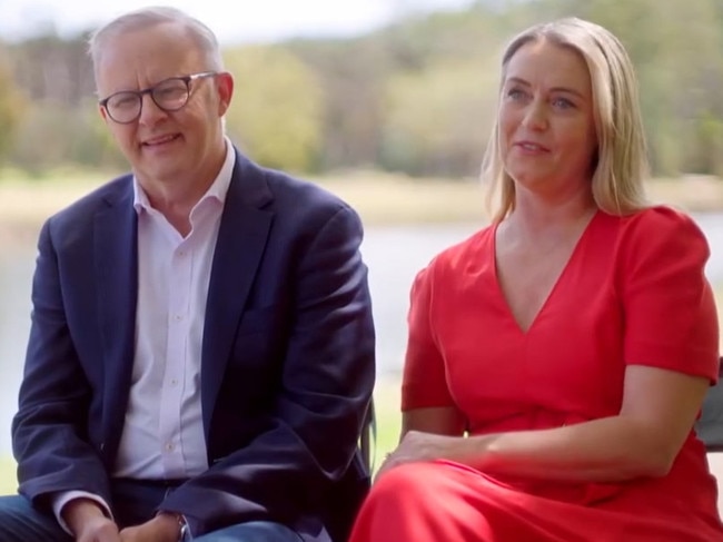 A promo video of Prime Minister Anthony Albanese and Jodie Haydon interview on 60 minutes . picture : Channel 9