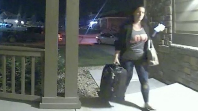 Ring doorbell footage captures the last moments of Shanann Watts' life. Picture: Supplied