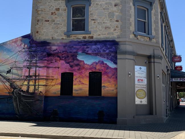 The Newmarket Hotel at Port Adelaide where a woman was arrested after being found with a pair of nail scissors. Picture: Paula Thompson