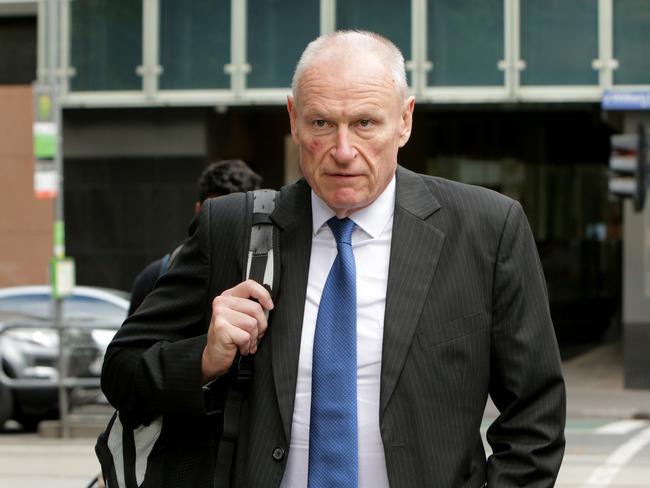 Paul Mullett during his lawsuit against former Victoria Police Commissioner Christine Nixon. Picture: Stuart McEvoy