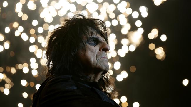 Alice Cooper is master of ceremonies at his Brisbane concert. Picture: Mark Calleja/AAP