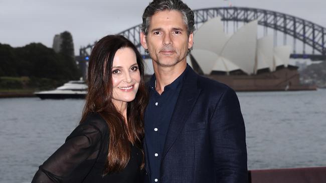 Eric Bana and wife Rebecca Gleeson attend the Sydney premiere of The Dry last month. Picture: Brendon Thorne/Getty Images