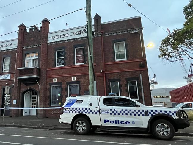 A man was murdered in an upstairs room at Sir Charles Hotham Hotel late on February 19. Picture: Eddie Russell