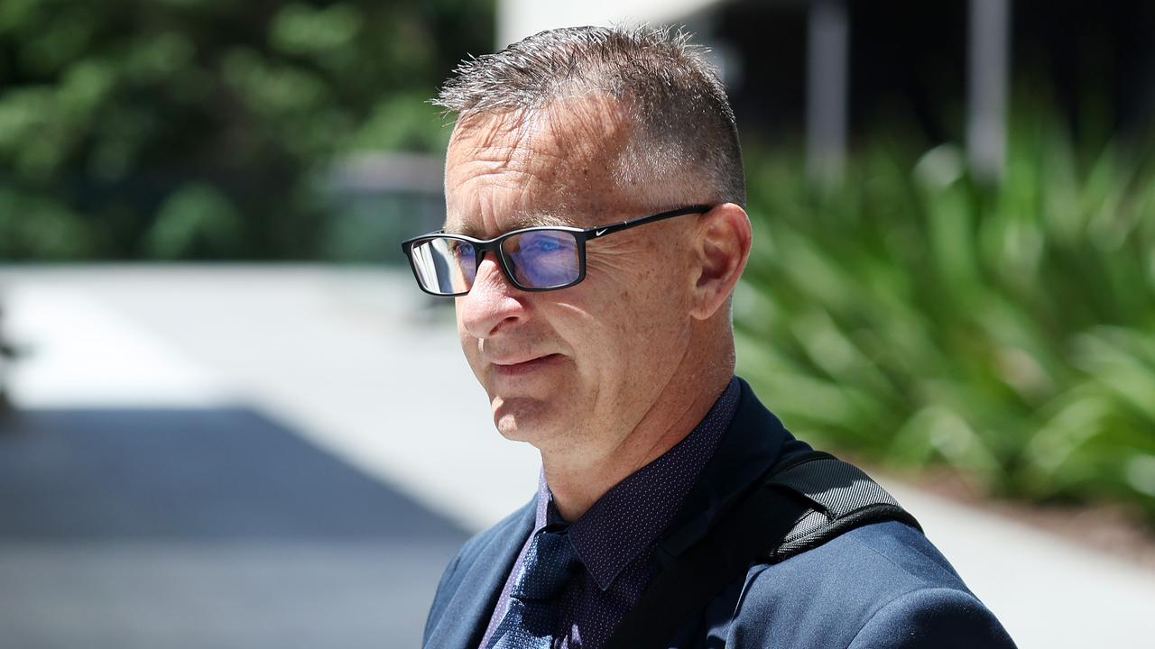 Acting Superintendent Timothy Mowle outside the inquest. Picture: Liam Kidston