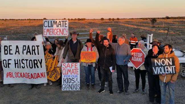 Frontline Action on Coal released these images of their protest at the site of the controversial Carmichael Mine. Picture: Frontline Action on Coal.