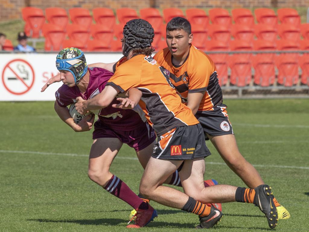 Souths and Dalby play off for the under 15 boys rugby league The