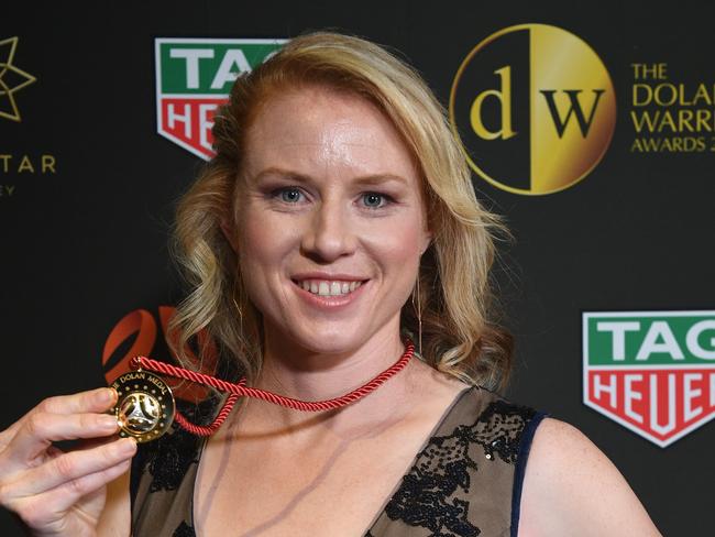 Clare Polkinghorne, joint winner of the 2018 Julie Dolan Medal. Picture: Brendan Esposito