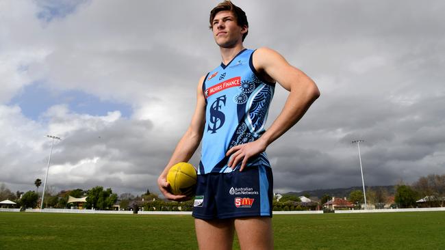 NOT GIVING UP: Sturt’s Hugo Munn is shattered but not giving up on his AFL dream. Picture: Tricia Watkinson.