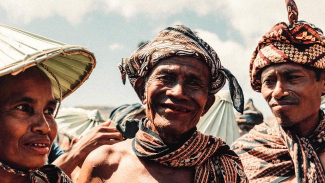 Meeting the locals. Picture: Jack Jones