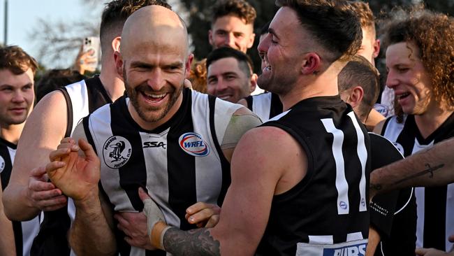 Parkside’s Shaun Campbell wins the grand final medal. Picture: Andy Brownbill