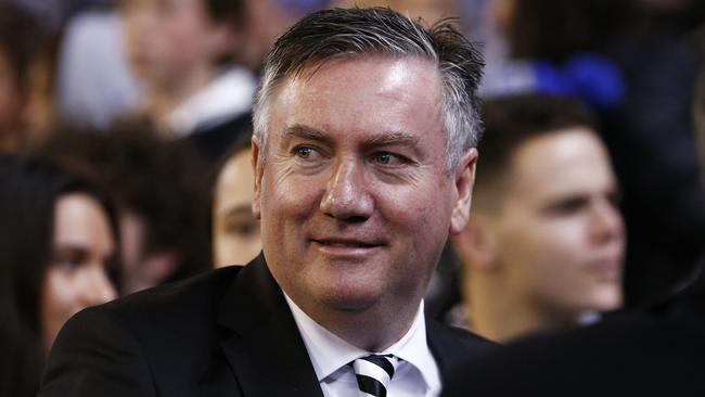 Collingwood president Eddie McGuire will be at the MCG to watch Collingwood take on Richmond. Picture: AAP