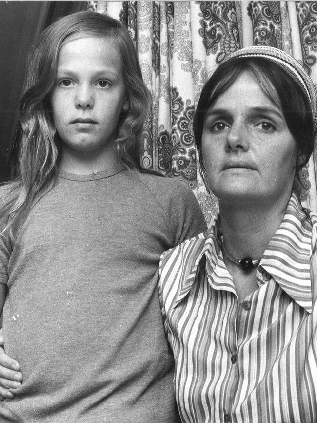 Karin with daughter Daniela, pictured after her husband’s disappearance.