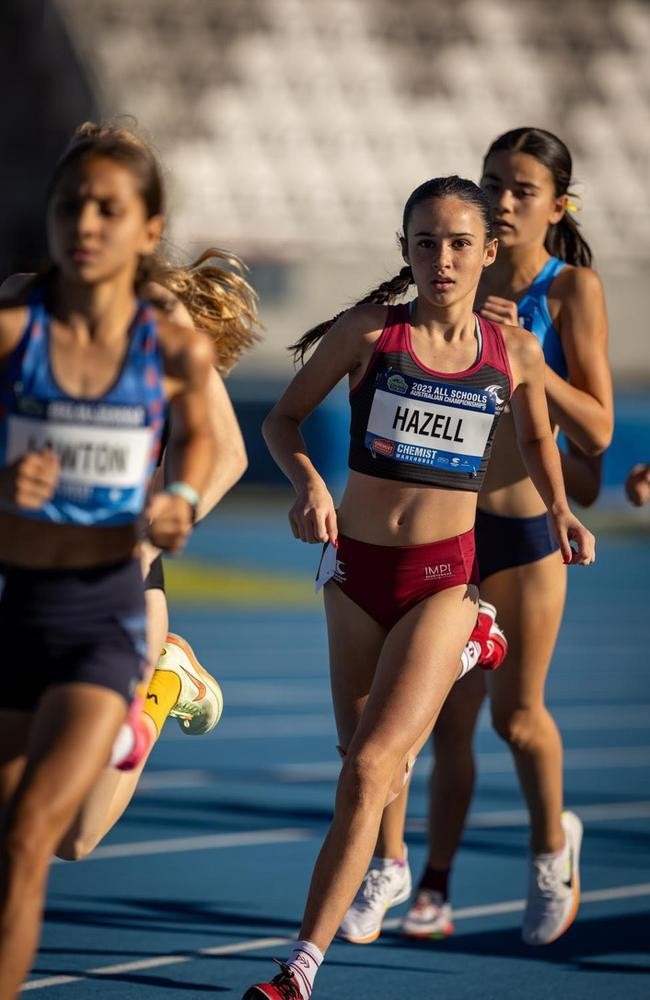 Ruby Hazell brings some star power to the 800m in her age group.