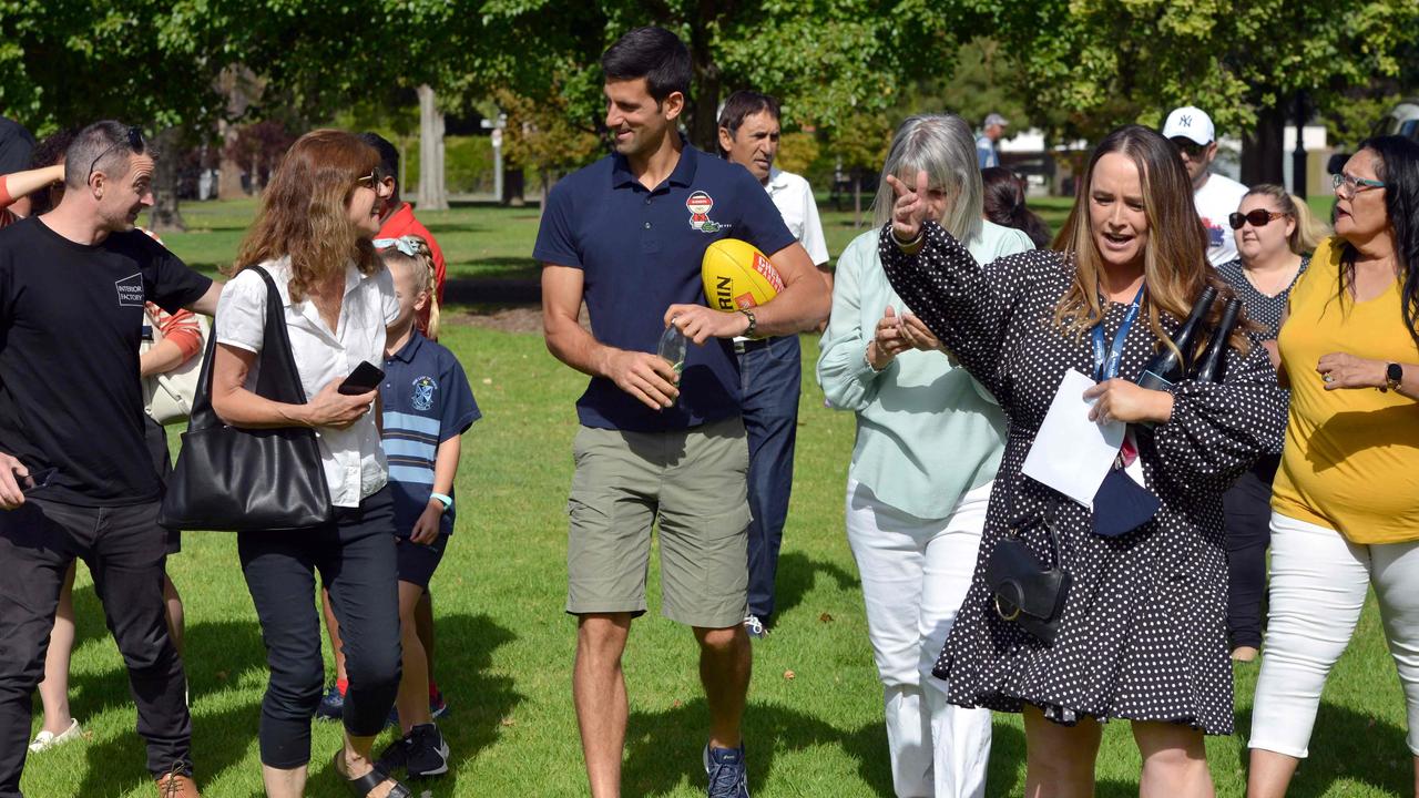 Novak Djokovic is out of quarantine. Picture: AFP Photo