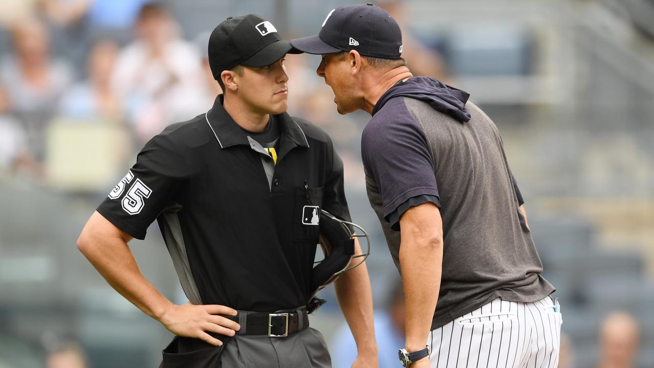 MLB managers arguing with umpires may be a thing of the past. Photo: Sarah Stier/Getty Images/AFP