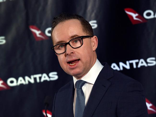 Qantas chief executive officer Alan Joyce upset shareholders with his salary. Picture: AAP