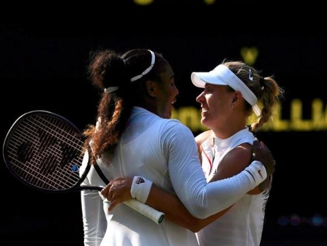 Angelique Kerber sealed her third grand slam in just over an hour.