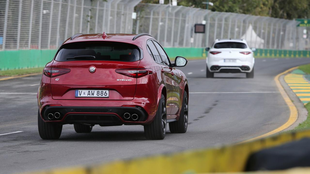 Take a turn: Stelvio QV sticks to the steered line under severe acceleration and braking