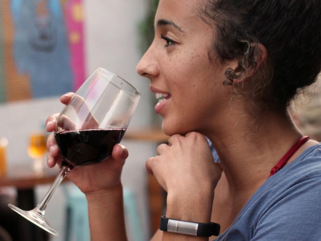 PROOF - A wearable blood alcohol reader that can track your levels over a 12 hour period.Picture: Supplied