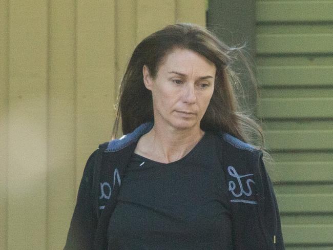 Yvette Nikolic, the wife of John  Nikolic  pictured back in Melbourne after she was found not guilty. 