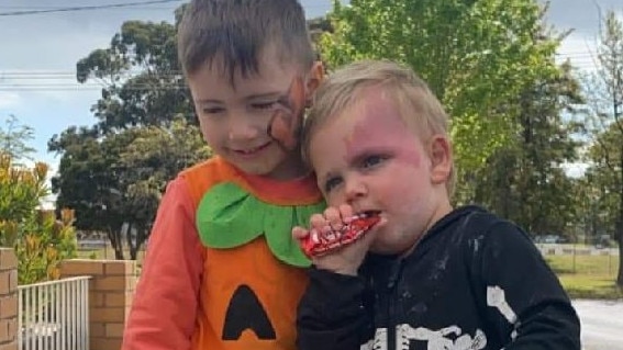 The dad has left behind two little boys, Mason and Jax. Picture: Supplied