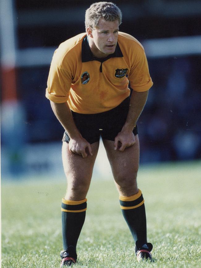 Dad Michael Lynagh playing for the Wallabies